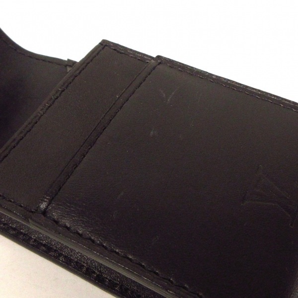ルイヴィトン LOUIS VUITTON シガレットケース M85020 エテュイ・シガレット ノマド・レザー（LVロゴの刻印入り） ノワール CA1025 財布_画像6