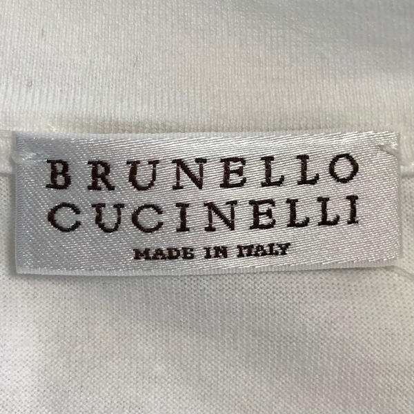 新品本物 白 - サイズS 半袖カットソー CUCINELLI BRUNELLO ブルネロ