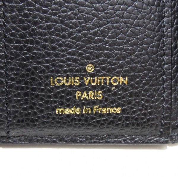 ルイヴィトン LOUIS VUITTON 3つ折り財布 M62935 ポルトフォイユゾエ モノグラム・アンプラント レザー（皮革の種類：牛革） ノワール 財布_画像5