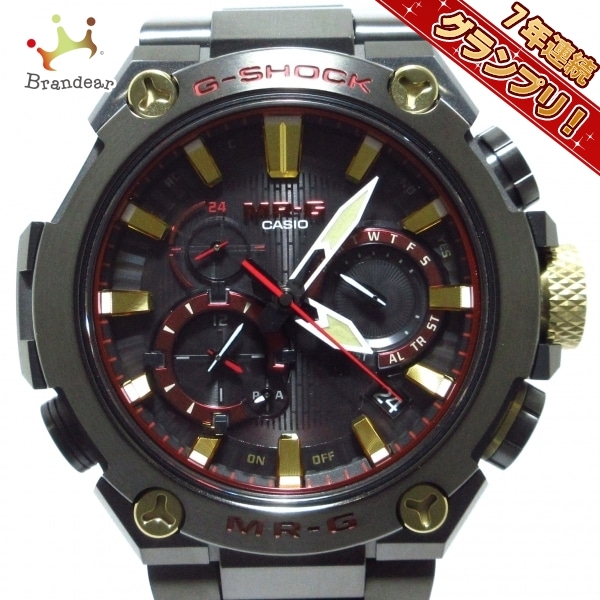 新しい 腕時計□美品 CASIO(カシオ) G-SHOCK/MR-G 黒 タフソーラー