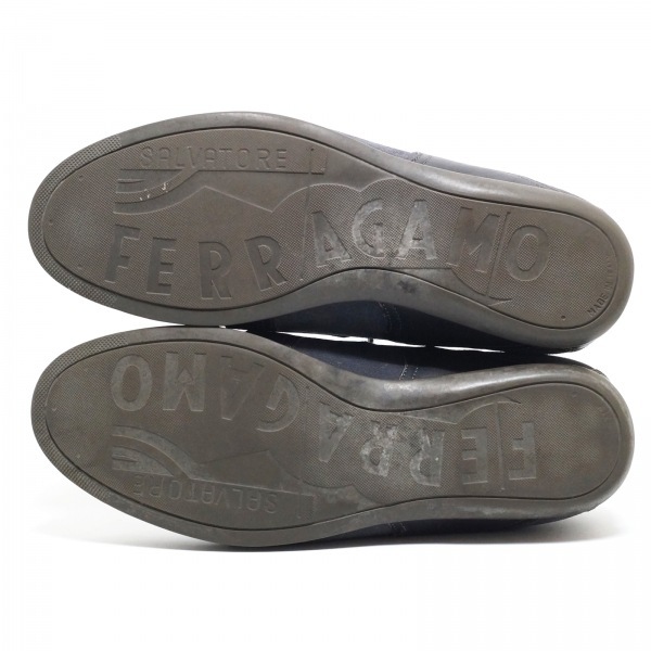 サルバトーレフェラガモ SalvatoreFerragamo スニーカー 7 1/2 EE - レザー×スエード ダークグレー メンズ 靴_画像4