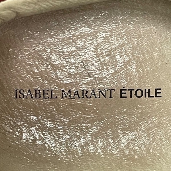 イザベルマランエトワール ISABEL MARANT ETOILE スニーカー 37 - ハラコ×レザー ブラウン×ダークブラウン×レッド レディース 豹柄 靴_画像5