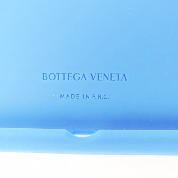 ボッテガヴェネタ BOTTEGA VENETA 小物入れ 621310 イントレチャート ラバー ブルー iPadケース/タブレットケース 美品 財布_画像5