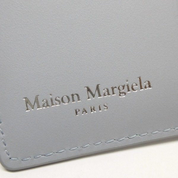 メゾンマルジェラ Maison Margiela 2つ折り財布 SA3UI0007 レザー ライトグレー×白 2023年 美品 財布_画像5
