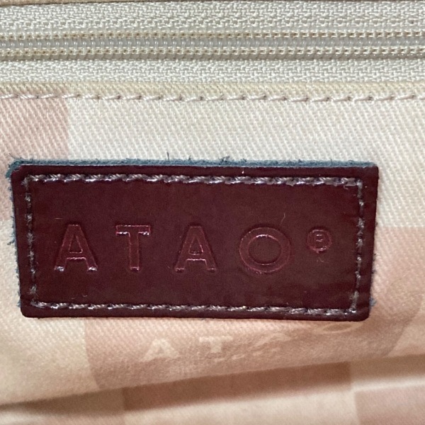 アタオ ATAO ショルダーバッグ - エナメル（レザー） ボルドー バッグ_画像8