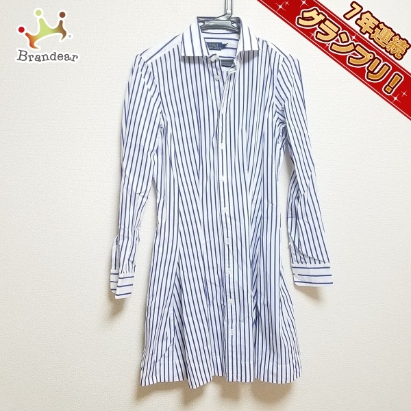 【在庫あり/即出荷可】 ポロラルフローレン POLObyRalphLauren サイズ2 S - 白×ブルー レディース レギュラーカラー/長袖/ひざ丈/ストライプ/シャツワンピ 美品 ワンピース(ロング) 【在庫あり/即出荷可】 ポロラルフローレン POLObyRalphLauren サイズ2 S - 白×ブルー レディース レギュラーカラー/長袖/ひざ丈/ストライプ/シャツワンピ 美品 ワンピース(ロング)