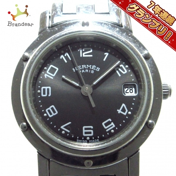 HERMES(エルメス) 腕時計 クリッパー CL4.210 レディース 黒