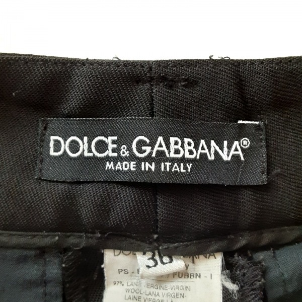 ドルチェアンドガッバーナ DOLCE&GABBANA パンツ サイズ36 S - 黒 レディース フルレングス ボトムス_画像3