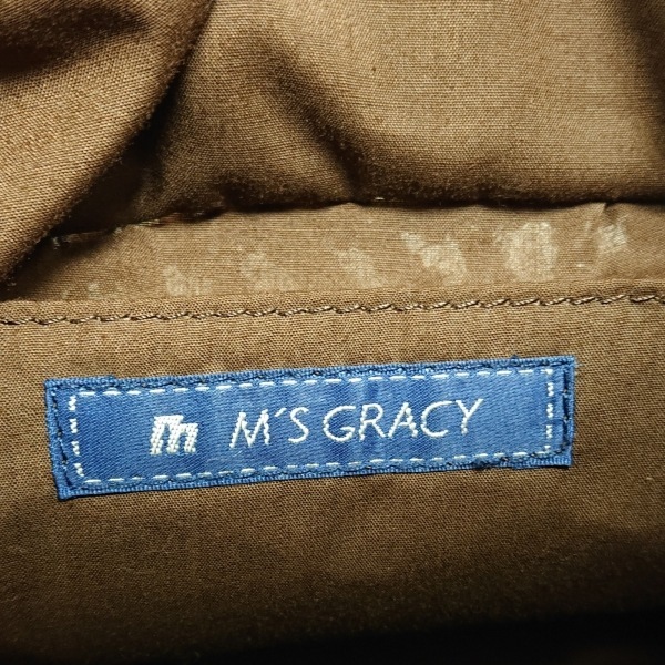 エムズグレイシー M'S GRACY トートバッグ - ラタン×ストロー ブラウン×ベージュ イチゴ/ブドウ/かごバッグ バッグ_画像8