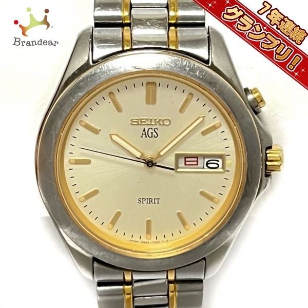 SEIKO(セイコー) 腕時計 SPIRIT 5M23-7A60 メンズ ゴールド_画像1