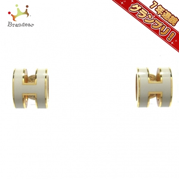 品質保証 HERMES エルメス ピアス アクセサリー（耳） アイボリー