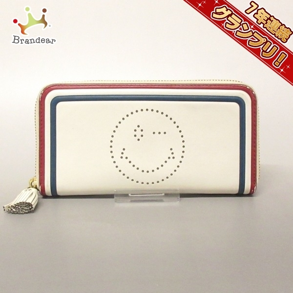 アニヤハインドマーチ Anya Hindmarch 長財布 スマイリーウィンク