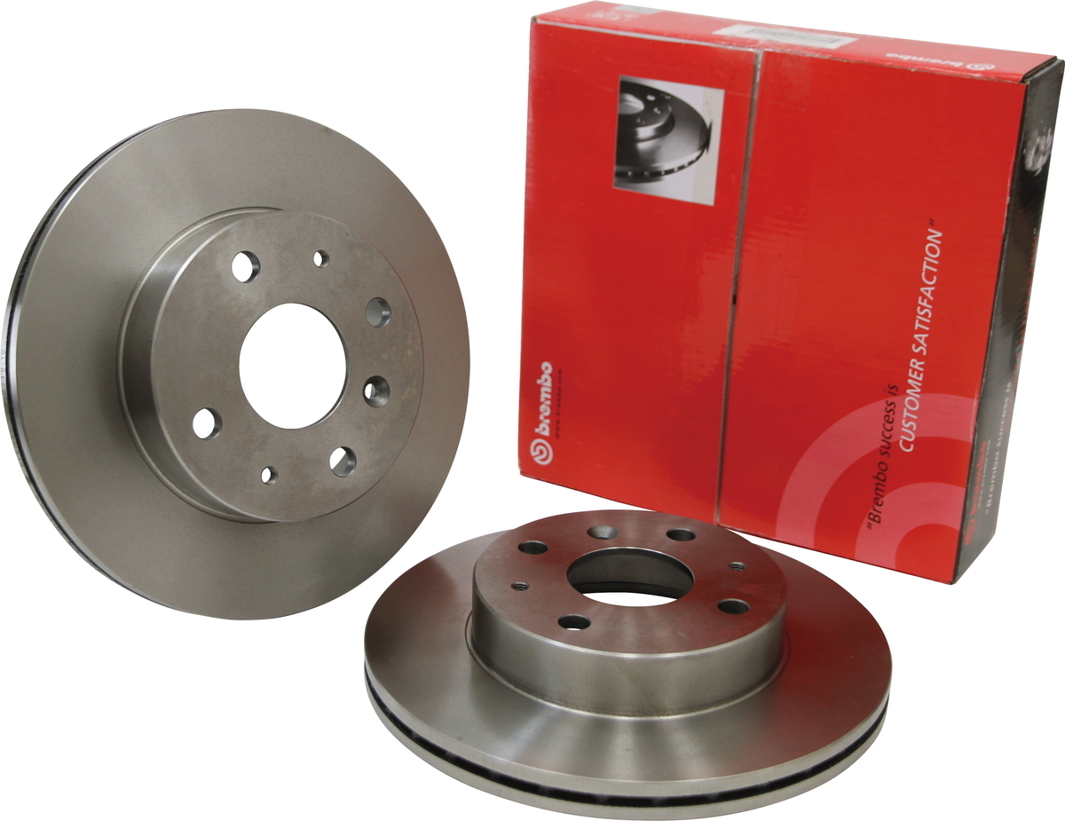 brembo ブレーキローター 左右セット 08.A335.11 トヨタ アベンシス ワゴン AZT250W AZT251W AZT255W 03/07～11/09 リア_画像1