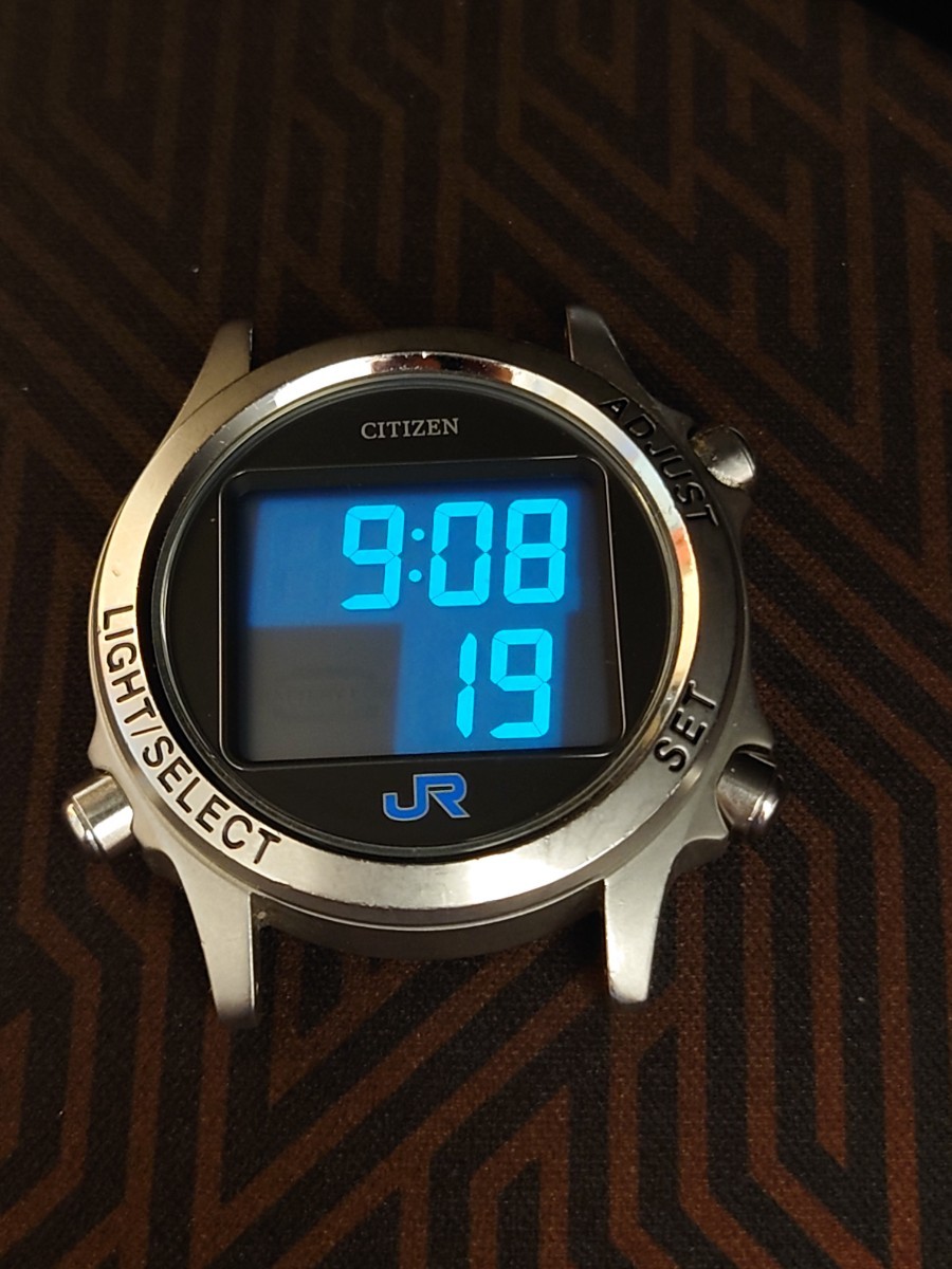 JR西日本 鉄道時計 デジタル腕時計 車掌用 乗務員用 シチズン