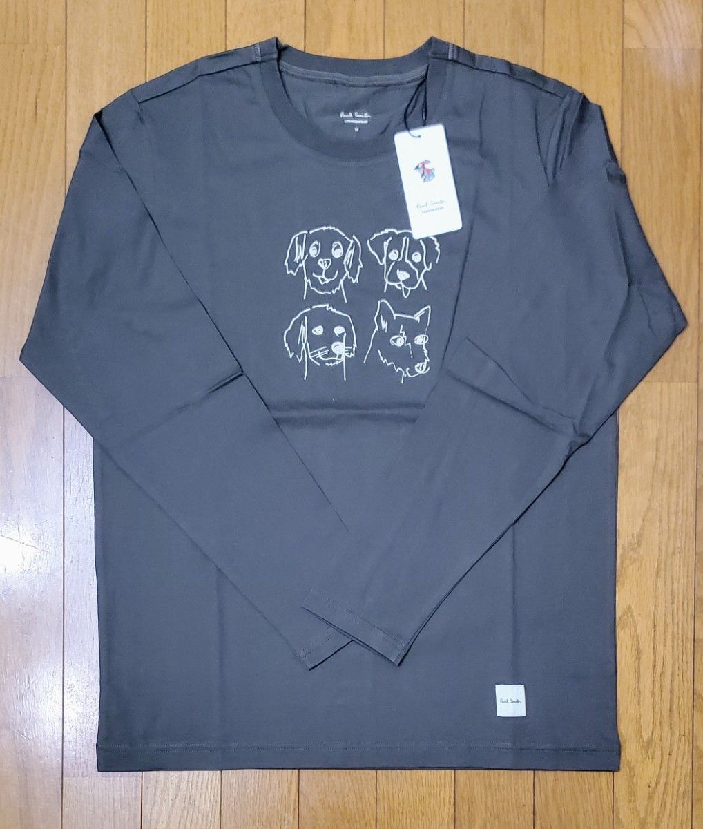 ポールスミス 新品 メンズ ロングTシャツ(ドッグ/カーキM)｜PayPayフリマ