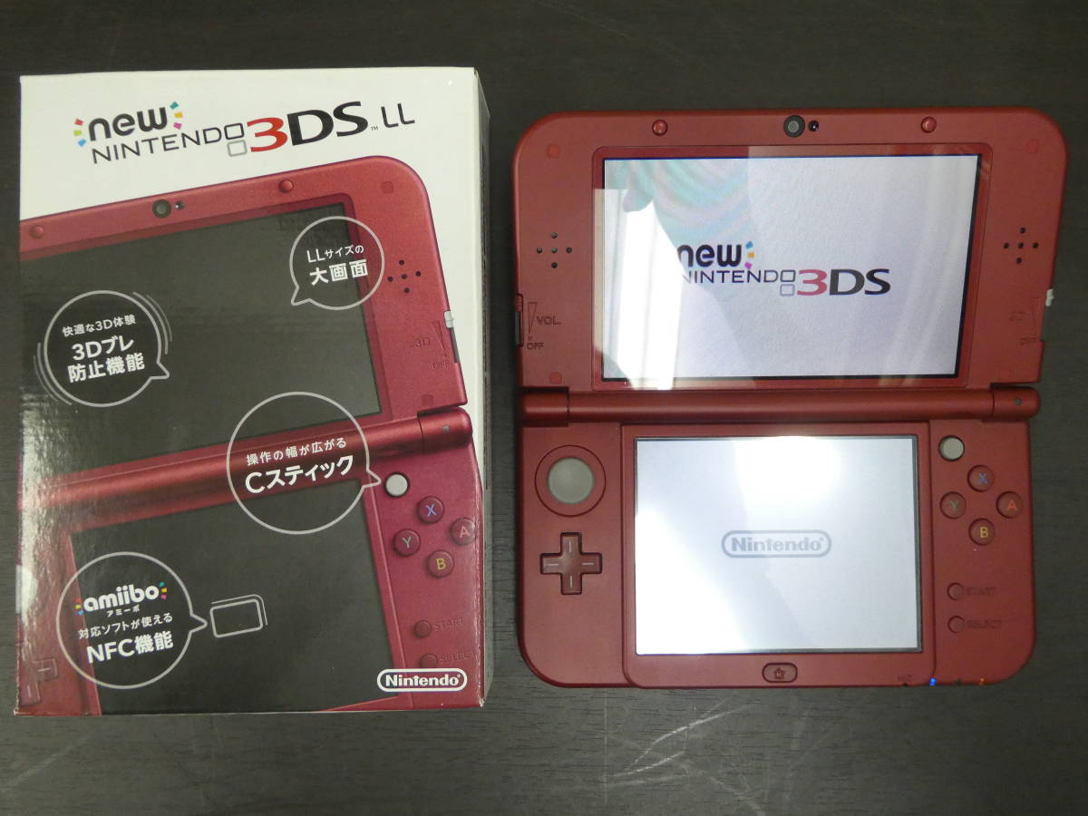 ☆ Nintendo New ニンテンドー 3DS LL メタリックレッド 動作確認済み