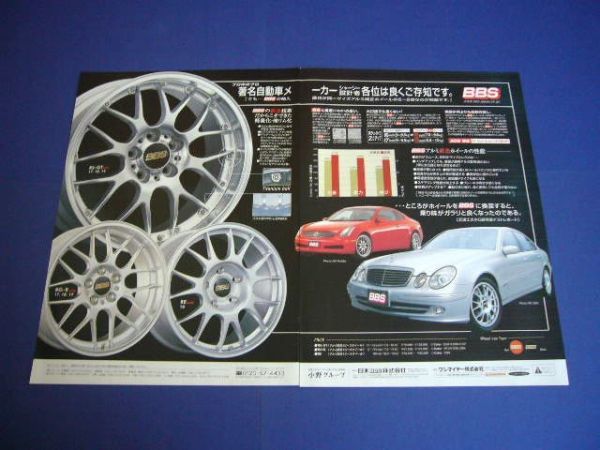 BBS ホイール RS-GT RE RG-R 広告 ベンツ W211　検：ポスター カタログ_画像1