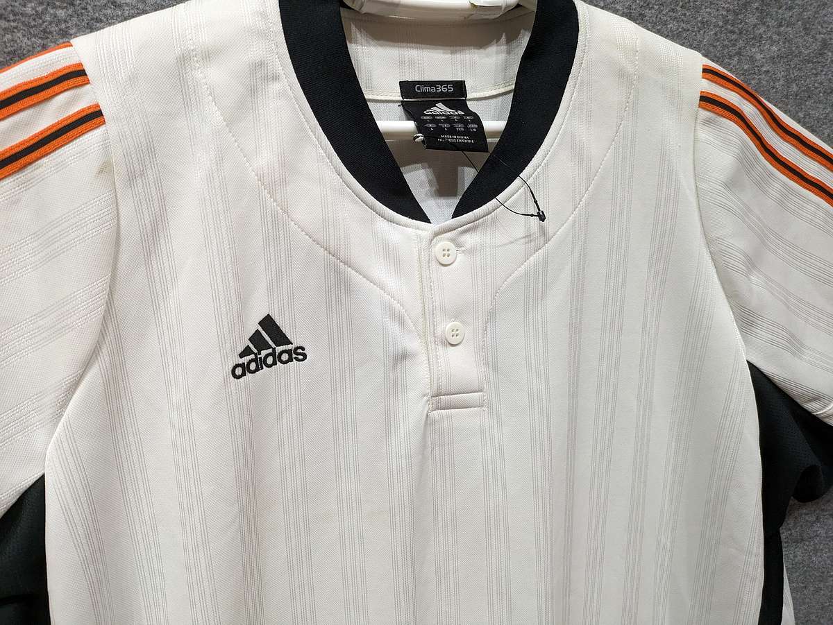 アディダス adidas 野球 普段着 ジャアンツカラー？ プラクティスシャツ 練習着 半袖 [サイズ: 2XO /カラー: 写真参照]_画像4