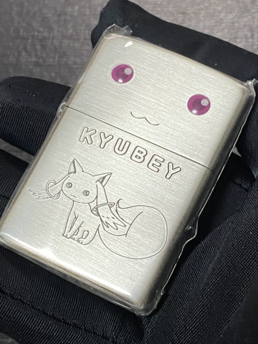 zippo 魔法少女 まどかマギカ キュゥべえ 3面刻印 希少モデル 2011年製 KYUBEY まどマギ ケース 保証書付き_画像2