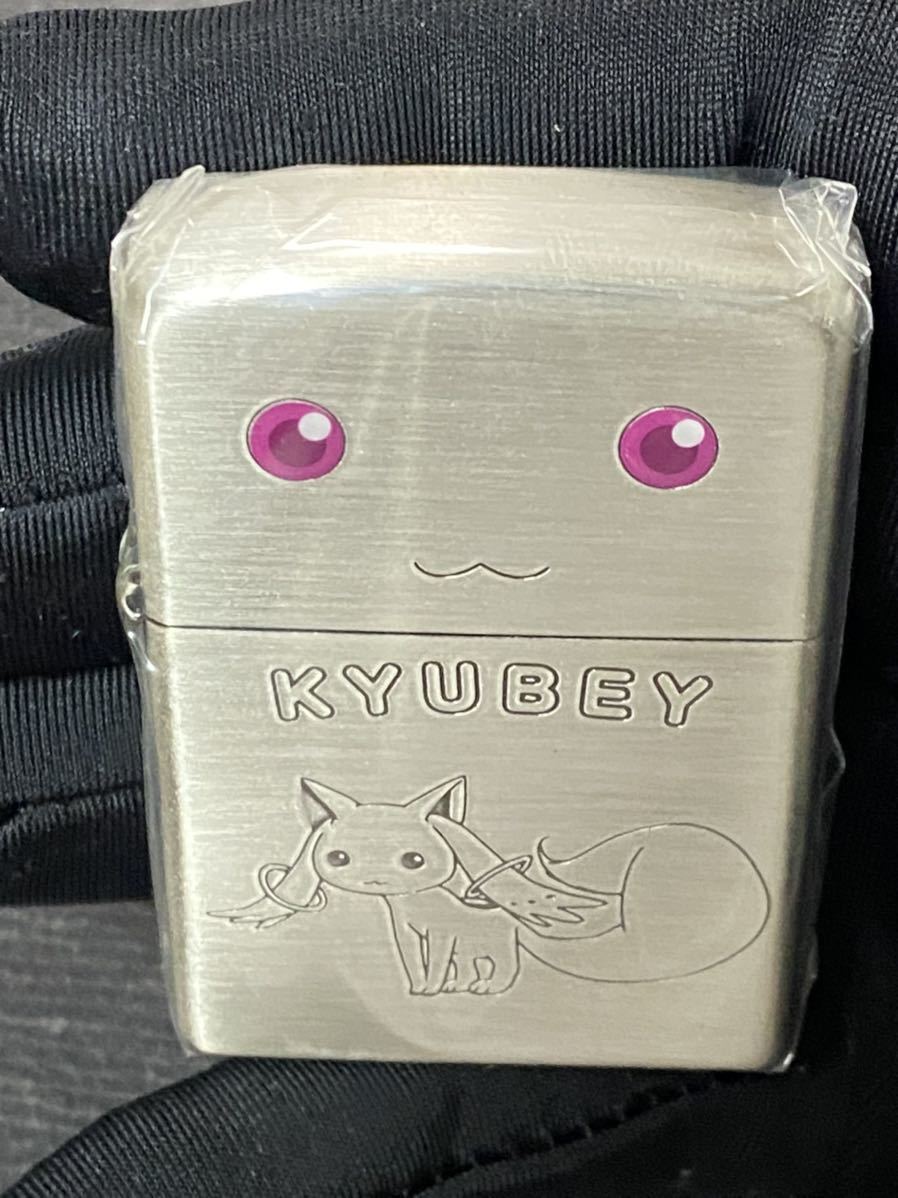 zippo 魔法少女 まどかマギカ キュゥべえ 3面刻印 希少モデル 2011年製 KYUBEY まどマギ ケース 保証書付き_画像5