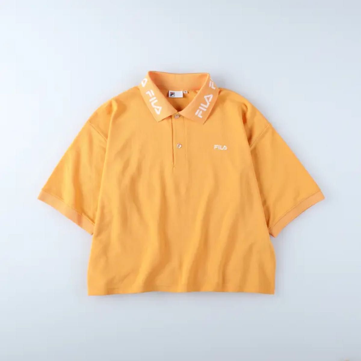 FILA ポロシャツ　新品未使用タグ付き　オレンジ　ロゴ　ライトオン　フィラ　襟　トップス　レディース　Mサイズ　ショート丈