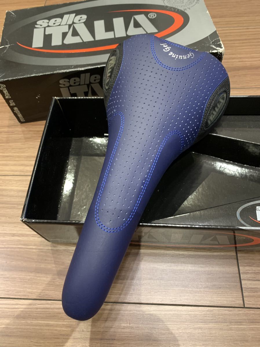 Selle Italia セライタリア flight フライト titanium チタニウム blue 青 saddle サドル _画像4