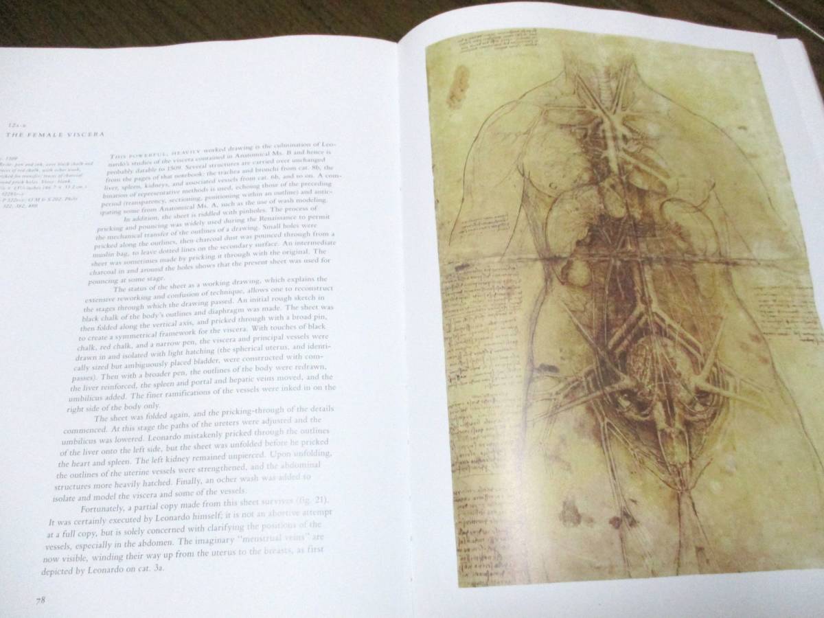 Leonardo Da Vinci レオナルドダヴィンチ　コレクション　人体解剖図【大型本】◇洋書　写真集 人体解剖図　アナトミー医学美術アート_画像2