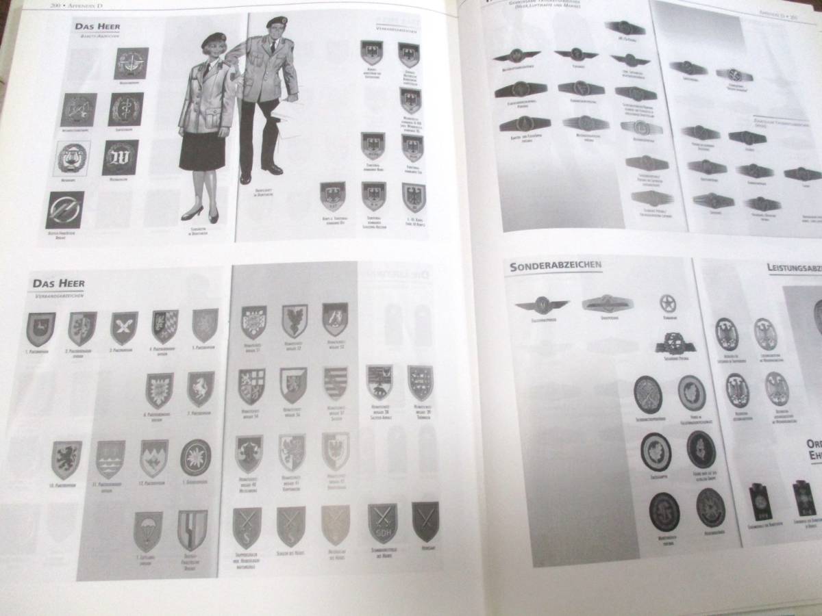  Germany army military uniform illustrated reference book second next world large war from [ large book@ rare ]* photoalbum west Germany East Germany nachis Uni Home helmet hat uniform order SS equipment 