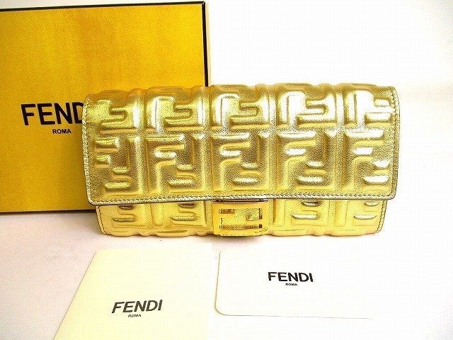 返品不可】 ナッパレザー バゲット FFモチーフ FENDI フェンディ 【未