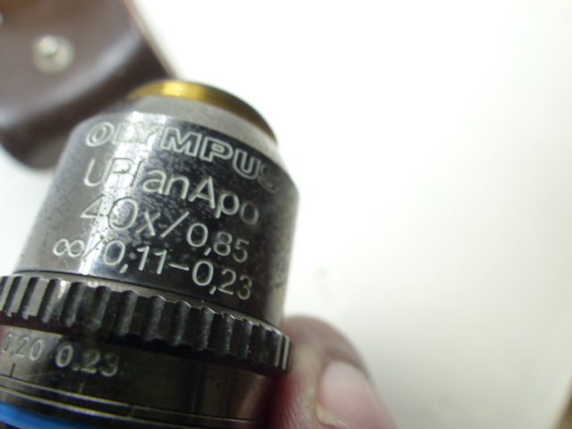 Yahoo!オークション - オリンパス UPLAN APO 40×/0.85 対物レンズ Yahoo!オークション - オリンパス UPLAN APO 40×/0.85 対物レンズ