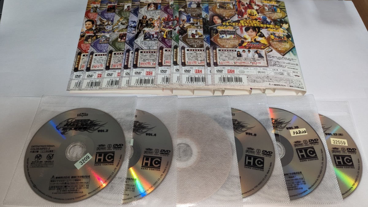全12巻セット 獣拳戦隊ゲキレンジャー DVD レンタル品-