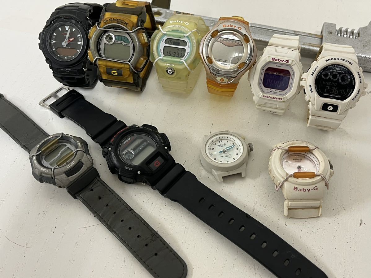 9h CASIO カシオ G-SHOCK Baby-G 腕時計 DW-9052 DW-003 G-101 BG-152 BG-11 BG-12 GMN-691 BLX-5600 BG-350K BGR-260 まとめ 10本_画像1