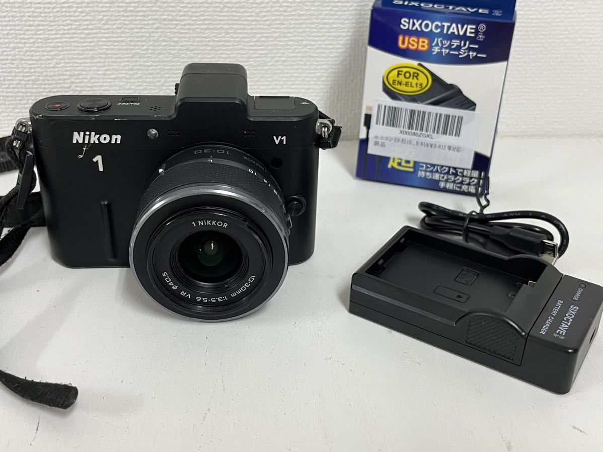 9h Nikon ニコン 1 v1 10-30mm 1:3.5-5.6 VR IF ASPHERICAL ミラーレス