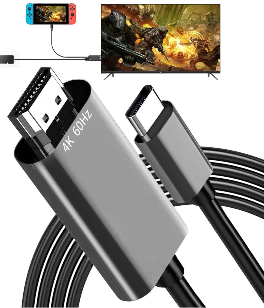 「強化版金属素材」多機能ミニSwitch ドック＆HDMI ケーブル付き スイッチ ドック＆交換ケーブル 