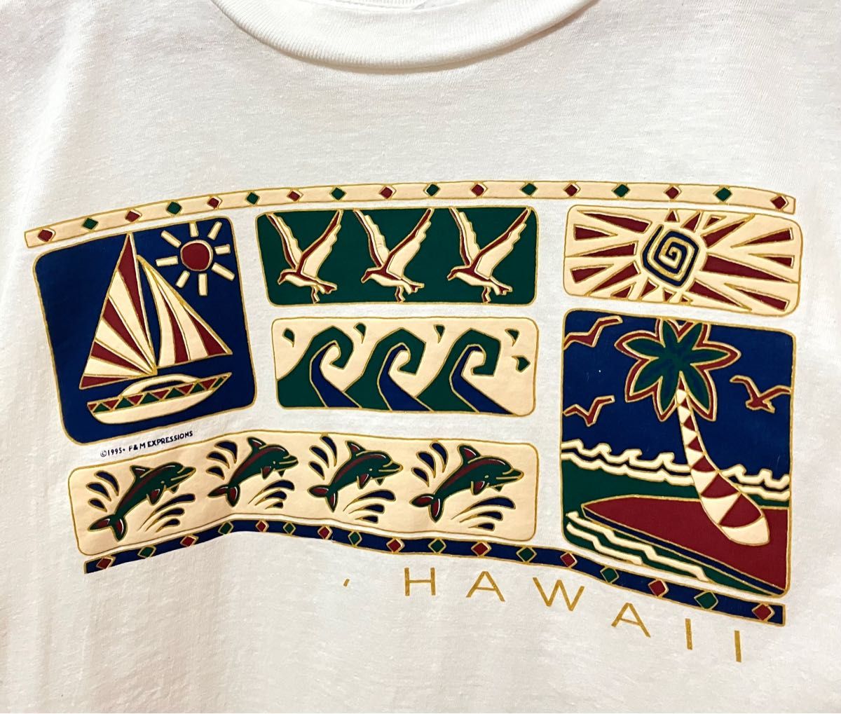 90s F&M EXPRESSIONS Hawaii ハワイ スーベニア Tシャツ 90s F&M EXPRESSIONS Hawaii ハワイ スーベニア Tシャツ
