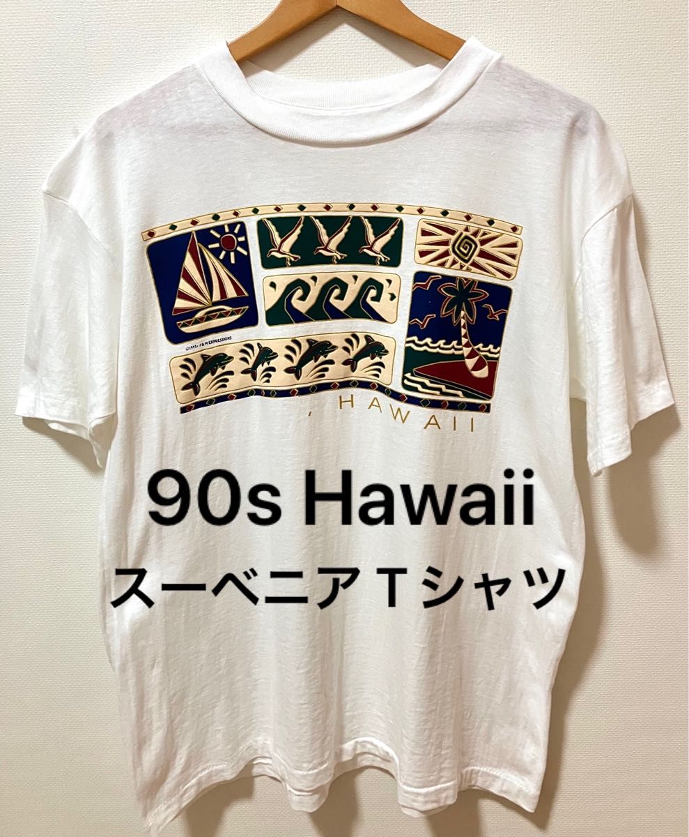 90s F&M EXPRESSIONS Hawaii ハワイ　スーベニア Tシャツ　シングルステッチ　95年コピーライト