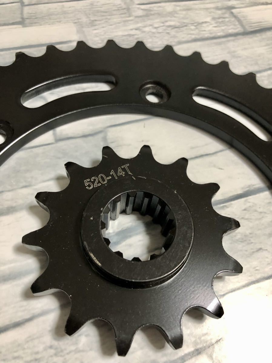  new goods Hornet 250 MC31 sprocket set rom and rear (before and after) 520-14T / 520-44T original interchangeable goods rear sprocket gear gear sprocket rear front 