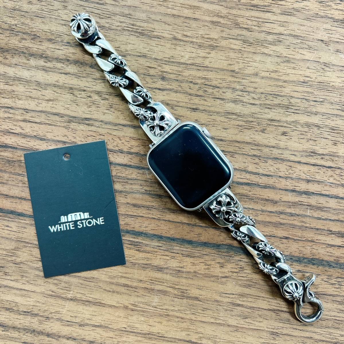 返品?交換対象商品】 Watch用 Apple ウォッチブレスレット WHITESTONE