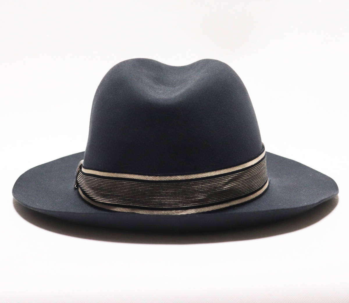 《TOKIO HAT トーキョーハット》新品 渋沢栄一創業ブランド イタリア製 秋冬 毛100% フェルトハット ウール中折れハット  L(59cm)A8668