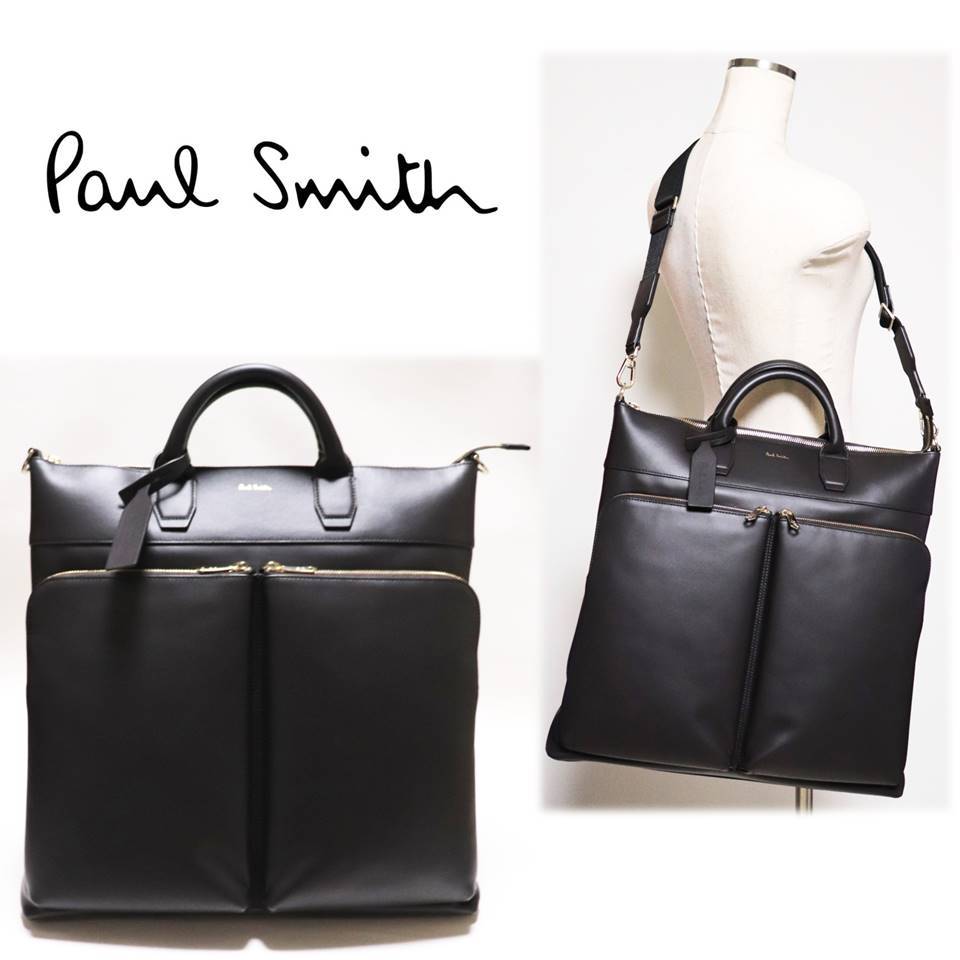 Paul Smith ポールスミス》新品 定価69 300円 2Wayオールレザートート