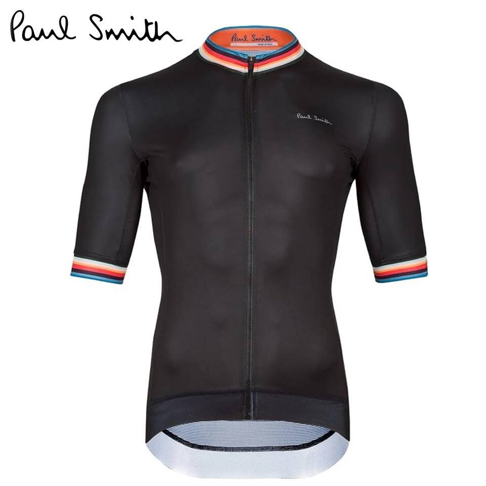 《Paul Smith ポールスミス》新品 イタリア製 軽量 3メッシュポケット アーティストストライプサイクリングジャージ M A8630