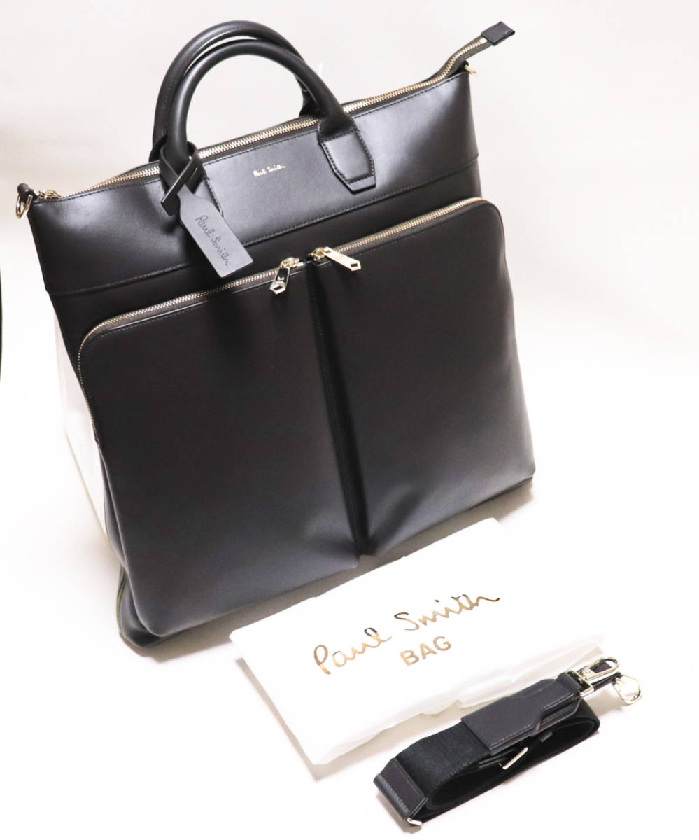 《Paul Smith ポールスミス》新品 定価69,300円 2Wayオールレザートートバッグ ショルダーバッグ ビジネスバッグ A8594