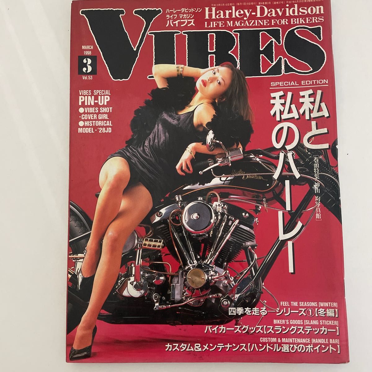 【VIBES (バイブス) 】1998年 03月号 Vol.53 若菜瀬奈 ハーレーダビッドソン