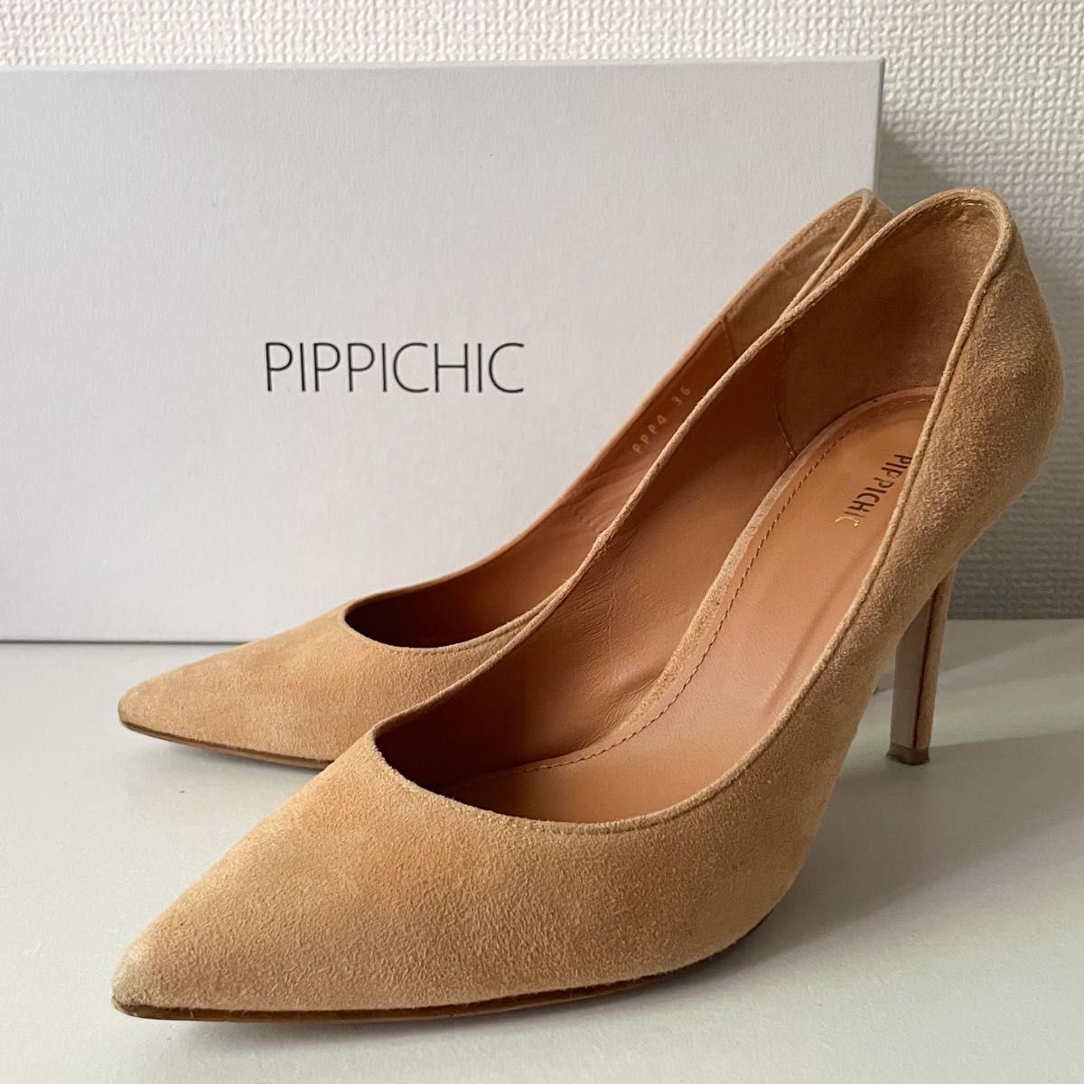PIPPICHIC ピッピシック ポインテッドトゥ スエード パンプス PP16S