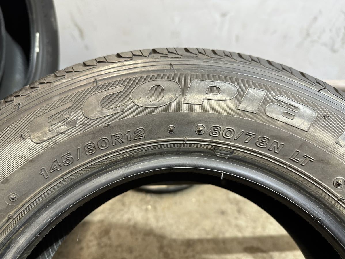 送料無料　145/80R12 80/78N LT （ブリヂストン）ECOPIa R680 4本 A.2_画像7