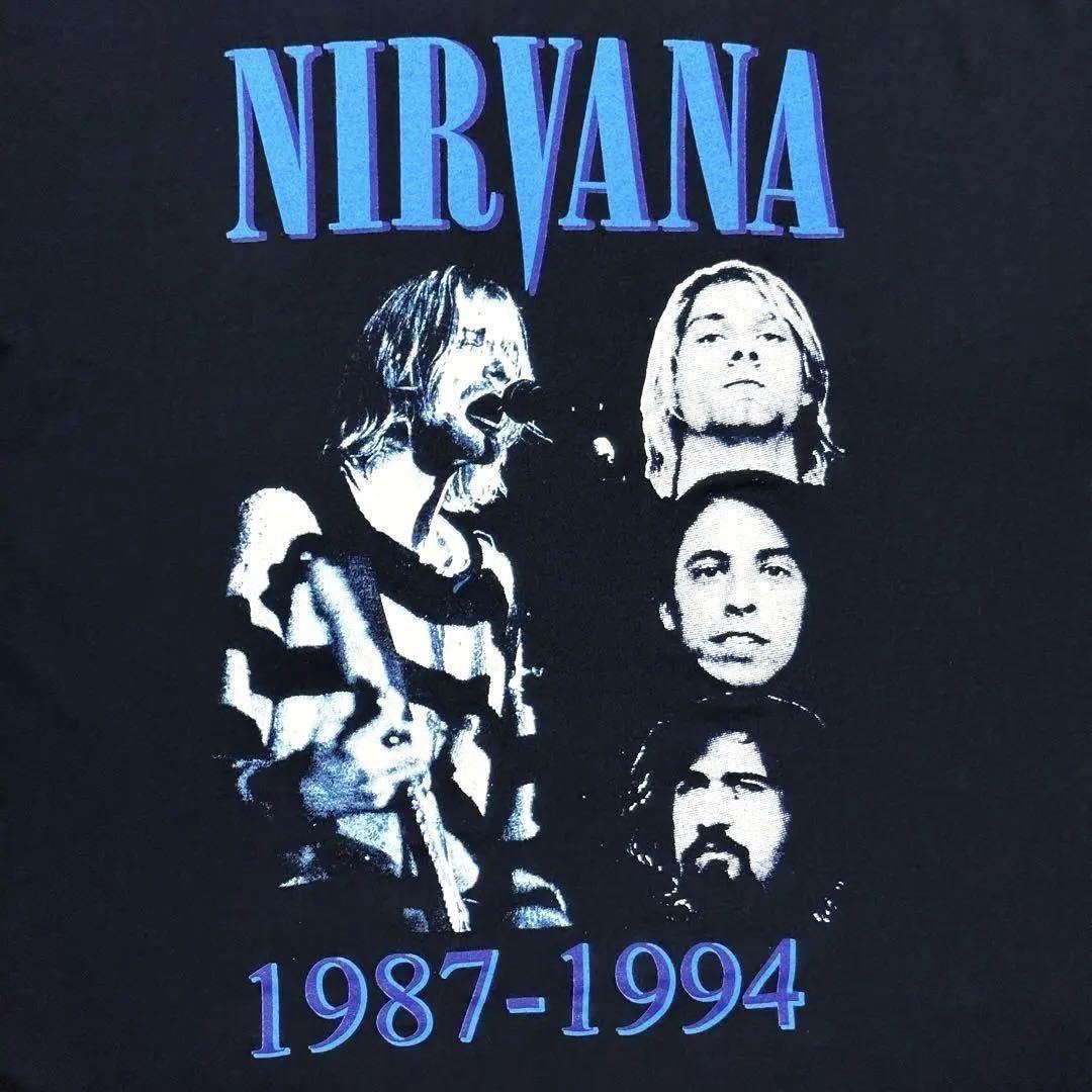希少 90's NIRVANA Kurt Cobain 1987-1994 MEMORIAL 追悼 Tシャツ EURO