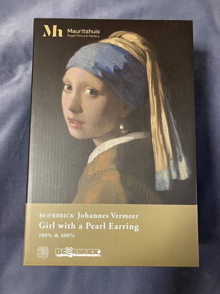 BE@RBRICK「Girl with a Pearl Earring 100% & 400%」真珠の BE@RBRICK「Girl with a Pearl Earring 100% & 400%」真珠の
