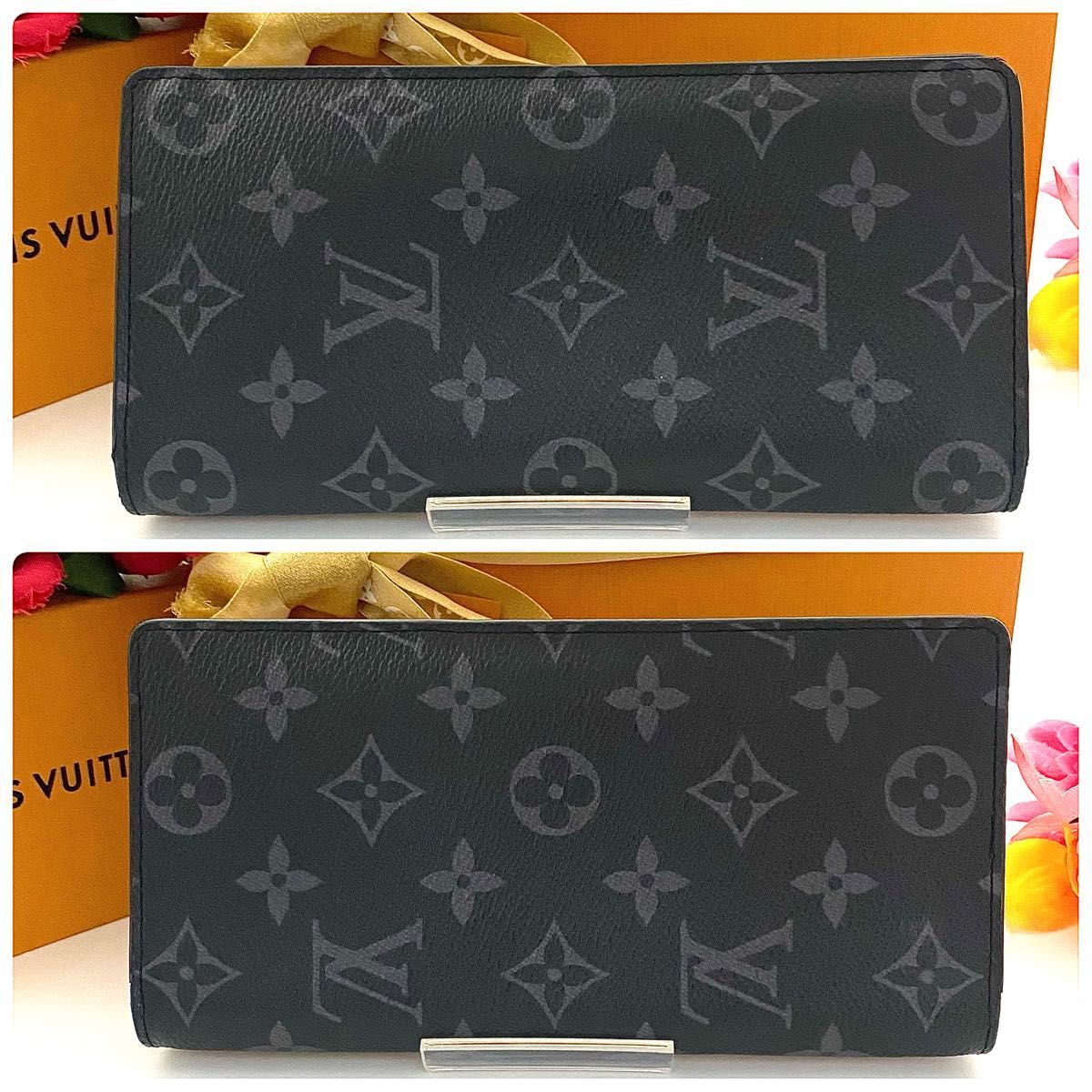 新品同様 ルイ ヴィトン ポルトフォイユ ブラザ エクリプス モノグラム
