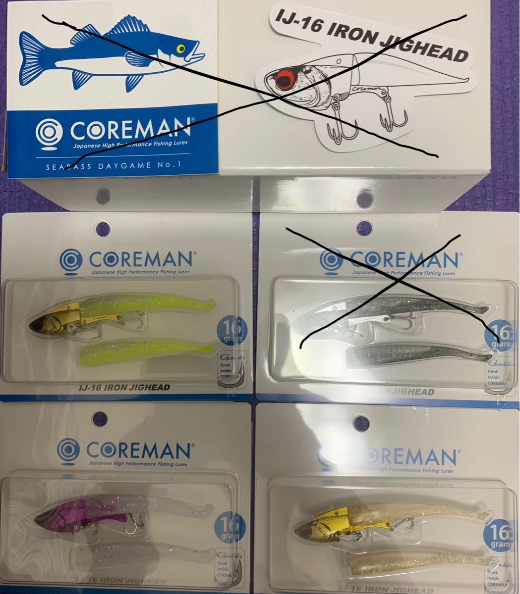コアマン IJ-16 IRON JIGHEAD COREMAN アイアンジグヘッド シーバス VJ RJ 泉 送料無料