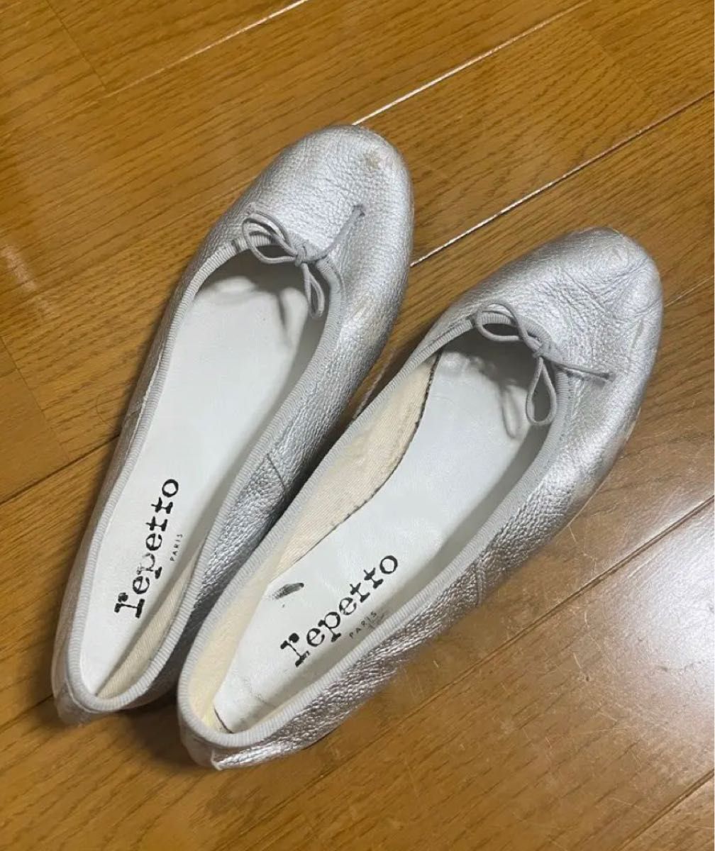 repetto バレエシューズ　シルバー